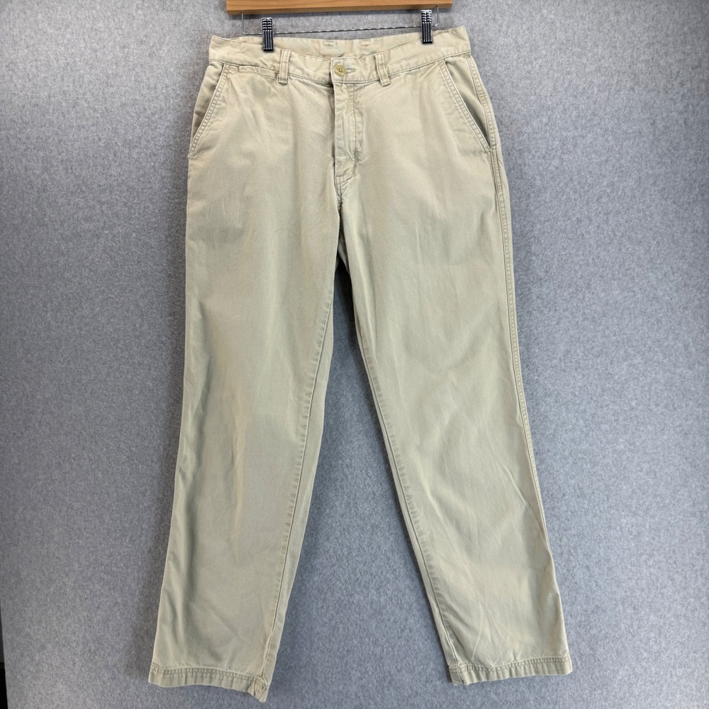Patagonia Mens Organic Cotton Khaki Duck Pants Canvas Trousers Size 33 x 31